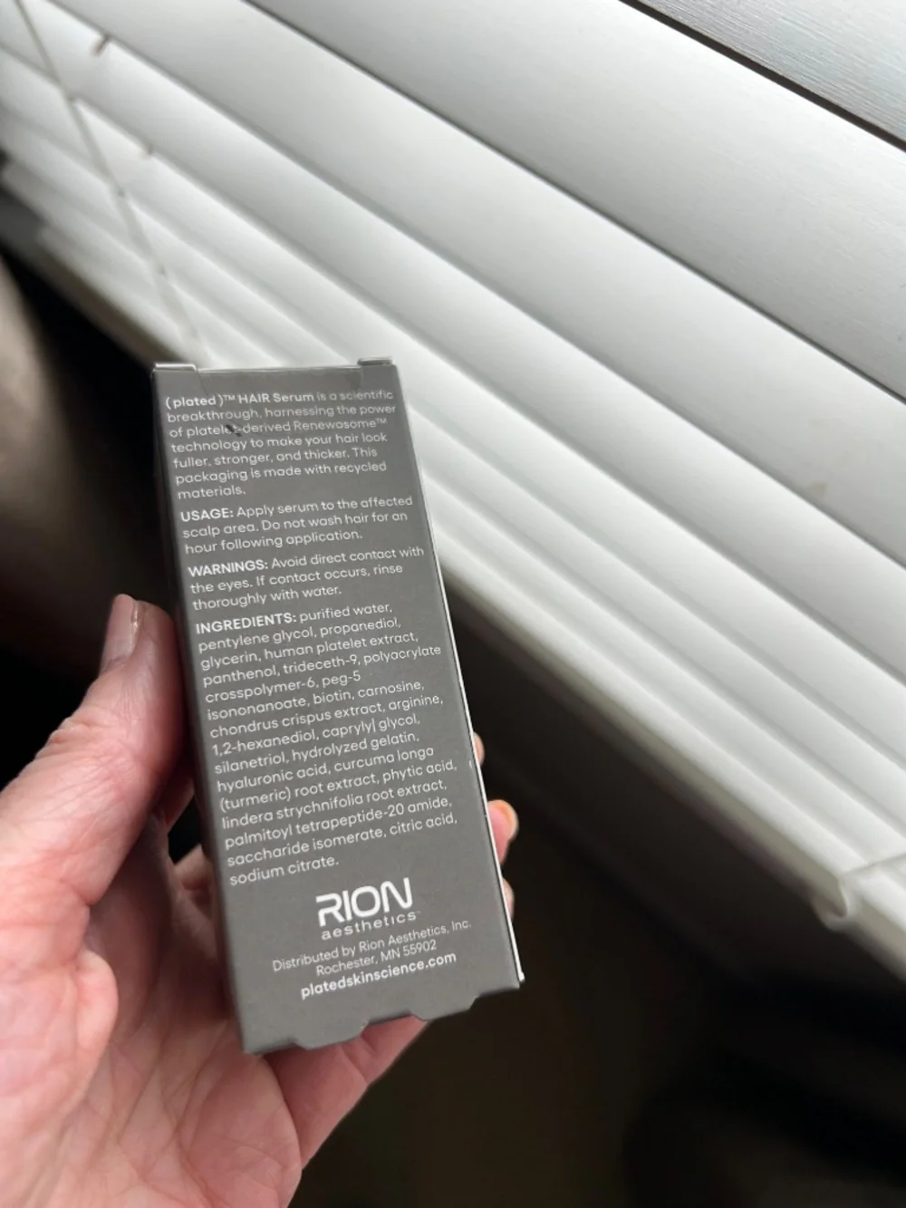 NWT Plated Hair Serum